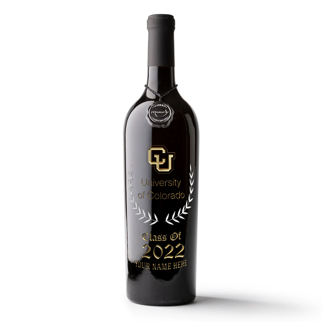 University of Colorado CU Custom Alumni Etched Wine - Image 5