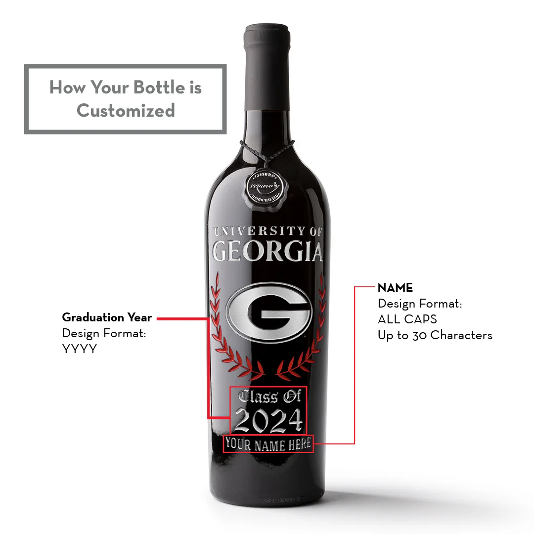 University of Georgia Custom Alumni Display Bottle - Image 4