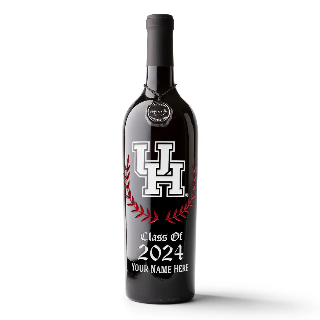 University of Houston Custom Alumni Etched Wine - Image 4