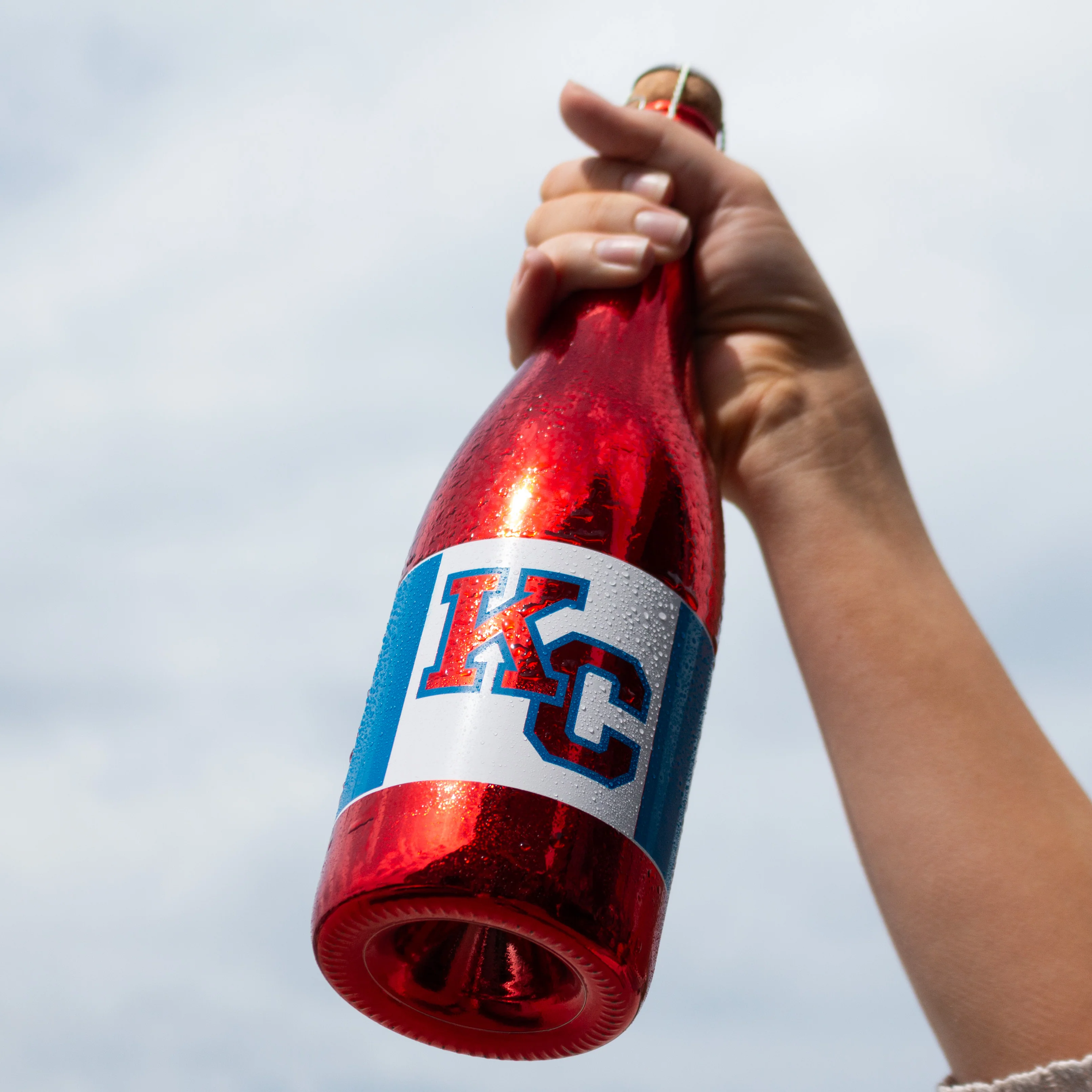 University of Kansas Football Metallic Red Bubbly - Image 2