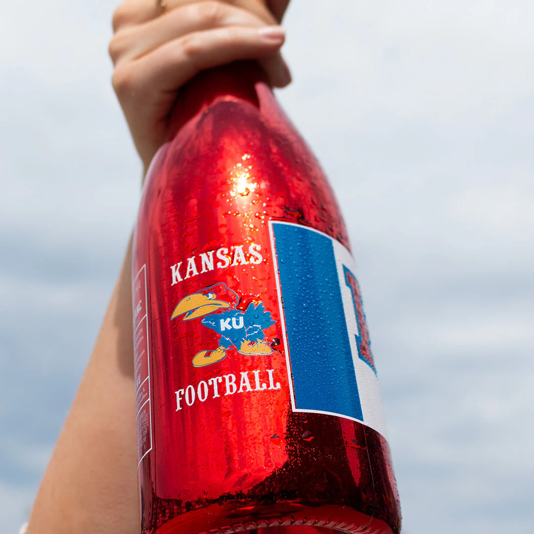 University of Kansas Football Metallic Red Bubbly - Image 3