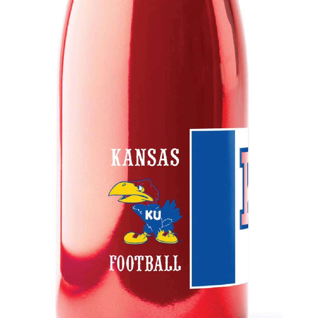University of Kansas Football Metallic Red Bubbly - Image 5