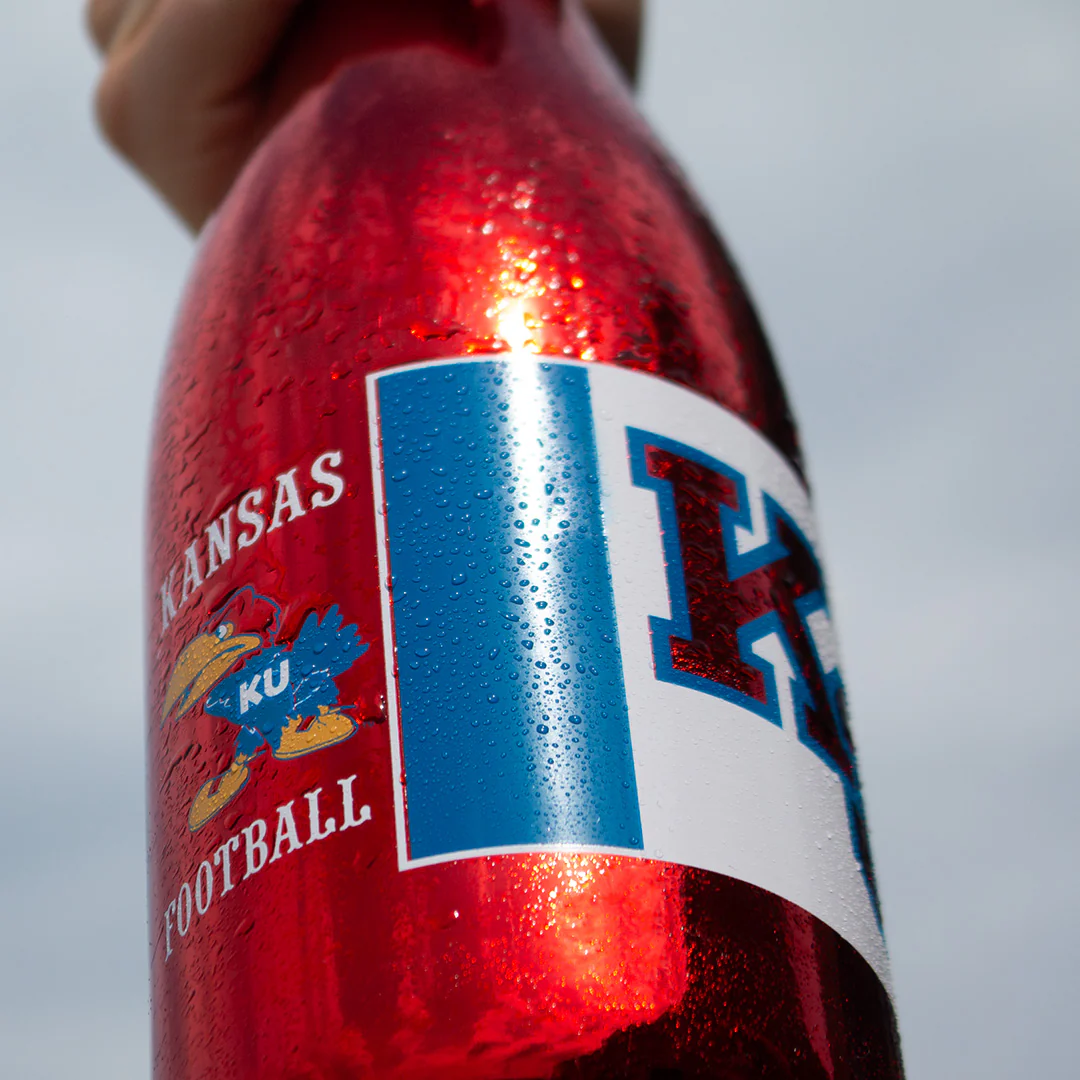 University of Kansas Football Metallic Red Bubbly - Image 6
