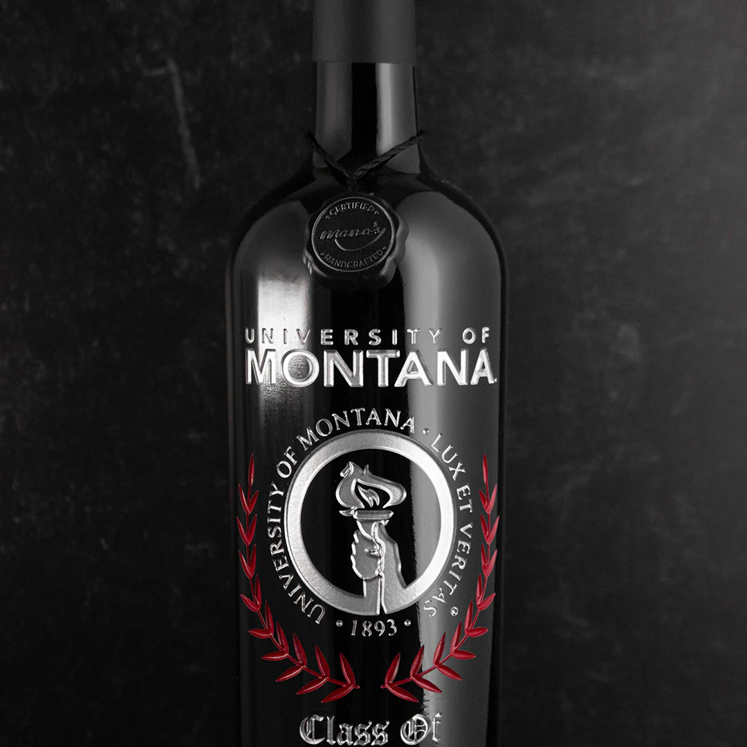 University of Montana Custom Alumni Etched Wine - Image 2