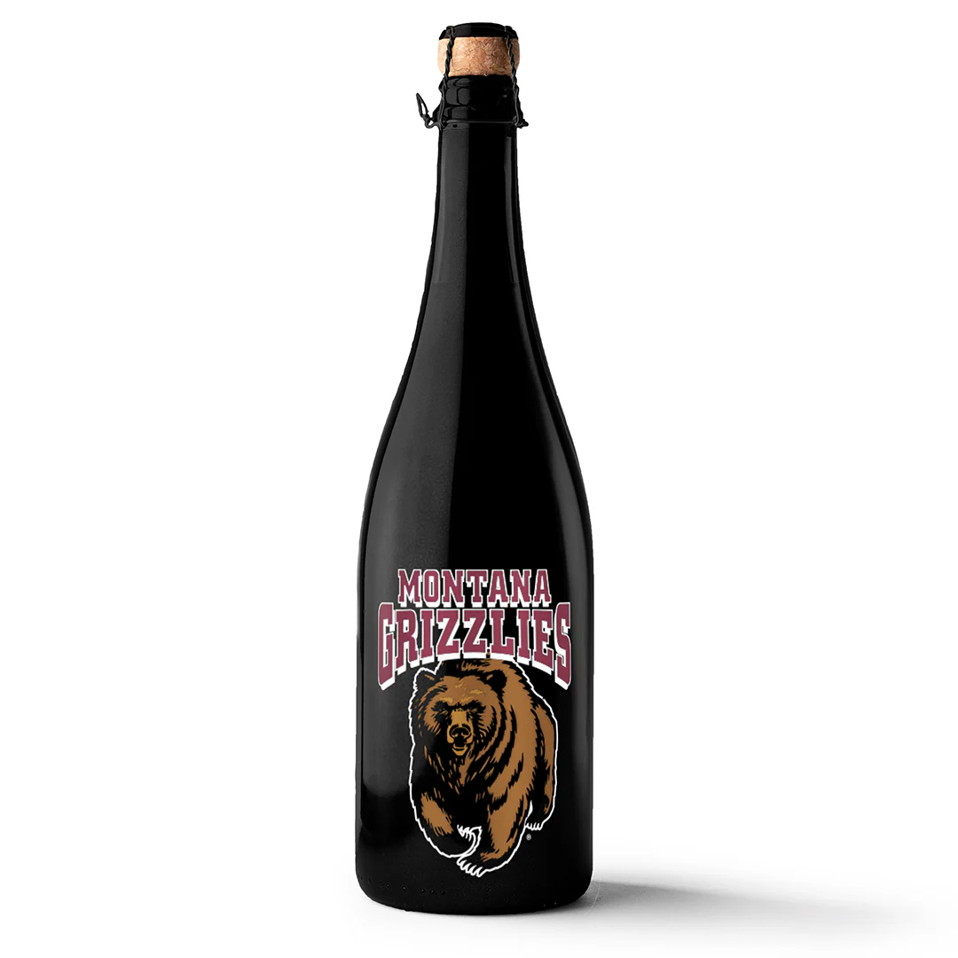 University of Montana Grizzlies Logo Bubbly