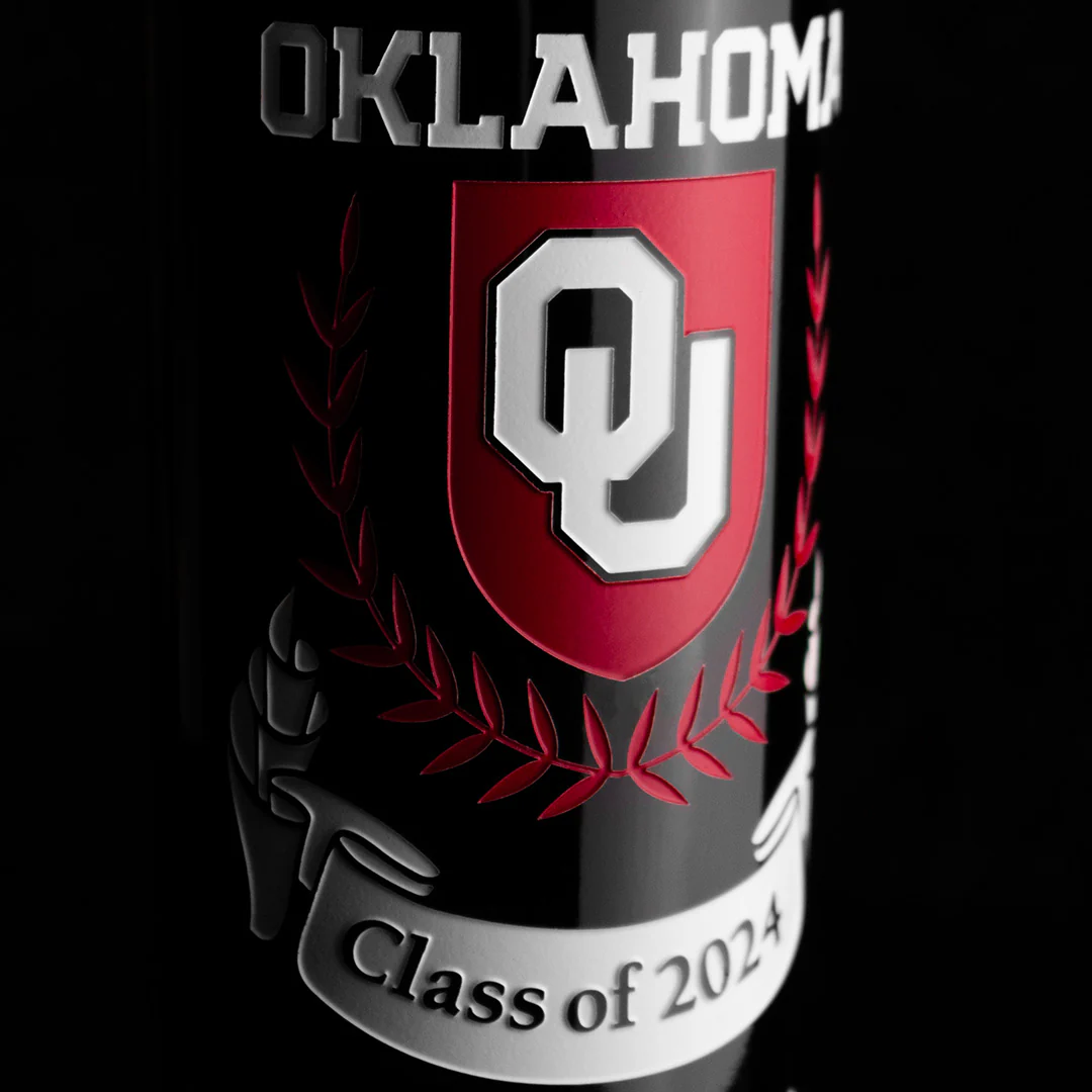 University of Oklahoma Custom Alumni Etched Wine - Image 5