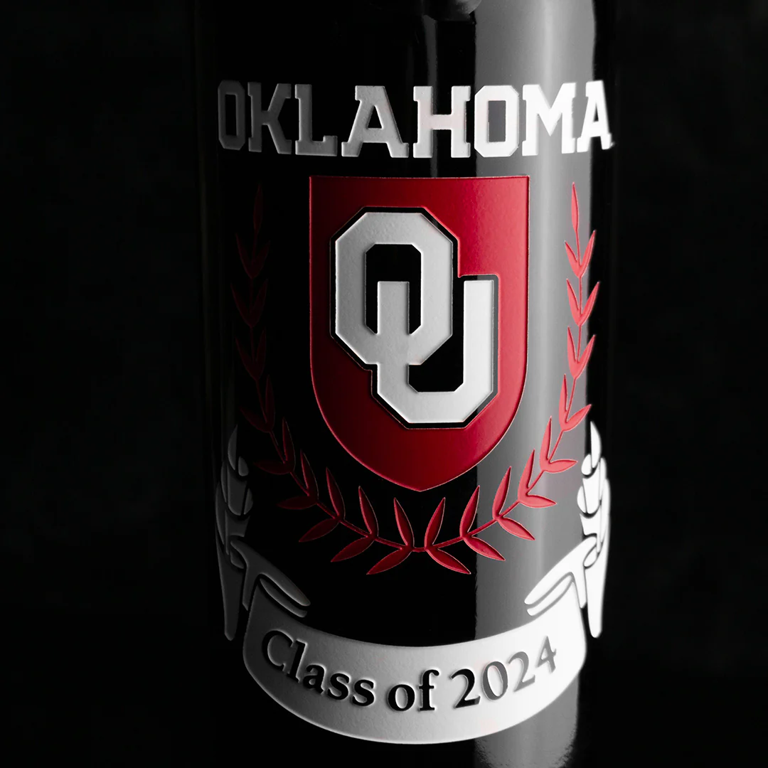 University of Oklahoma Custom Alumni Etched Wine - Image 7
