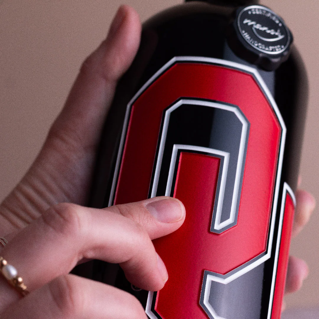 University of Oklahoma Logo Etched Wine - Image 4
