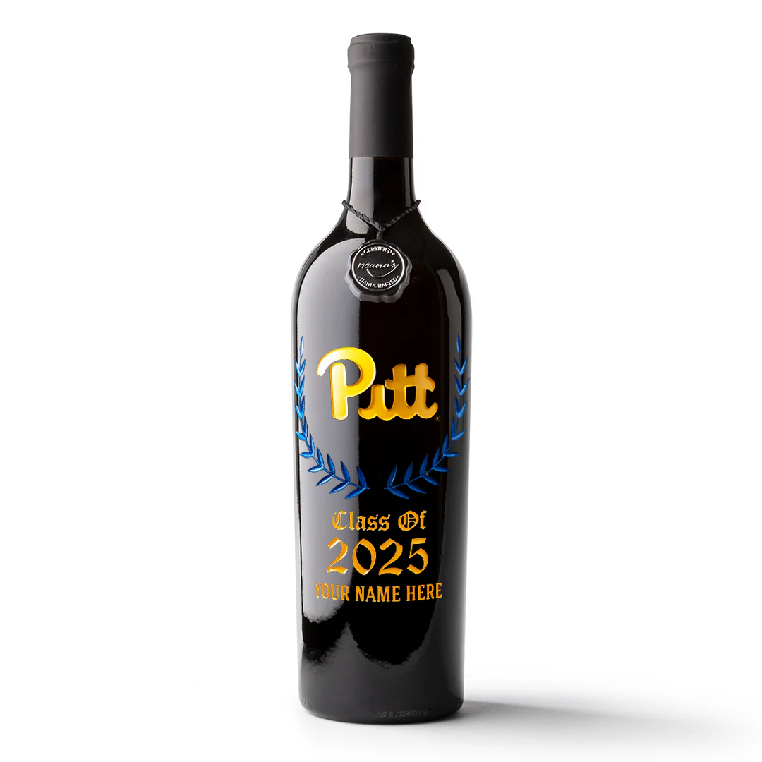 University of Pittsburgh Custom Alumni Etched Wine - Image 5