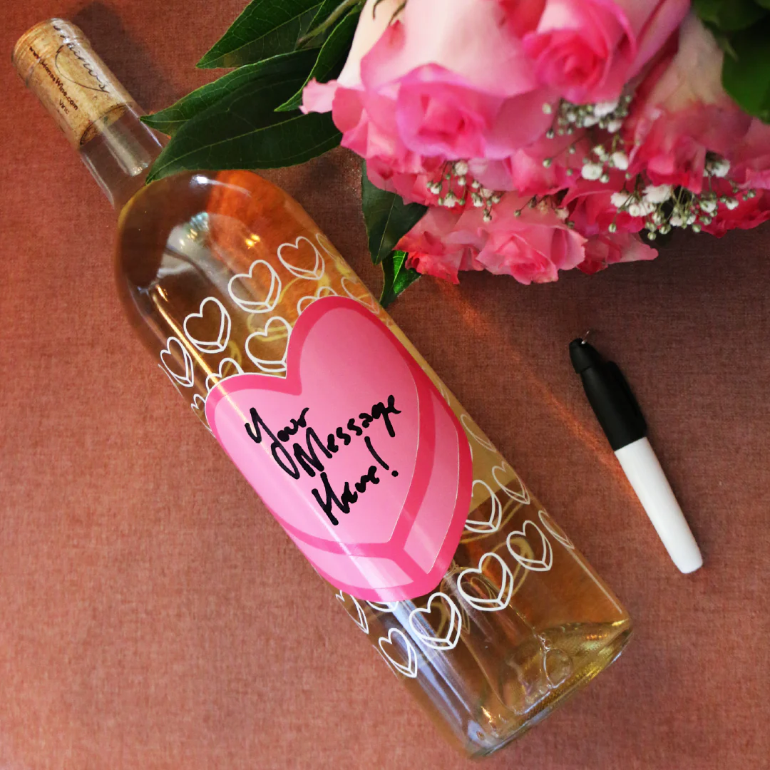 Custom Message Heart Sauvignon Blanc - Image 2