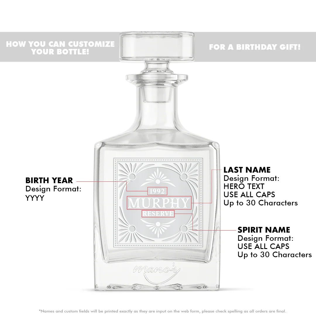 Vintage Design Custom Crystal Glass Decanter - Image 4
