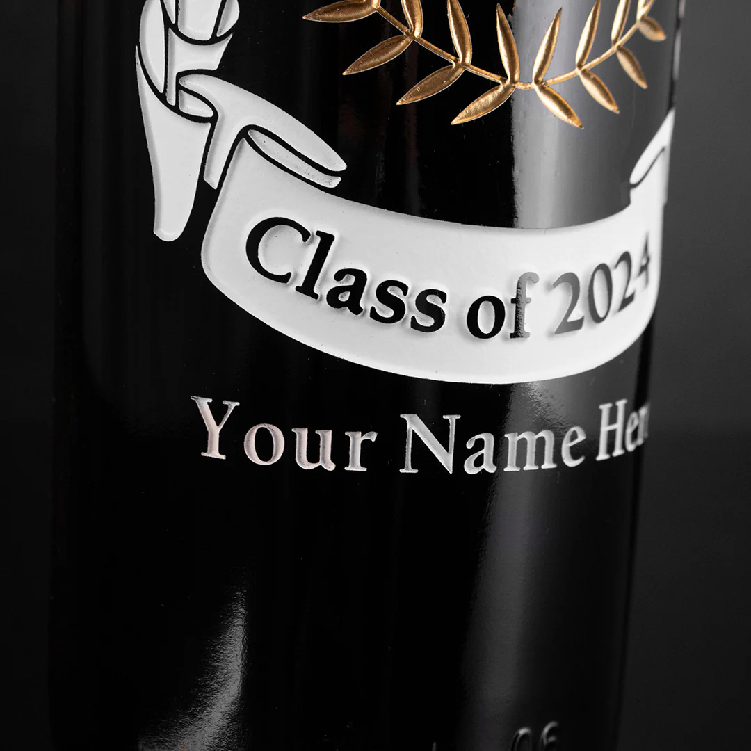 Wake Forest University Custom Alumni Etched Wine Bottle - Image 4