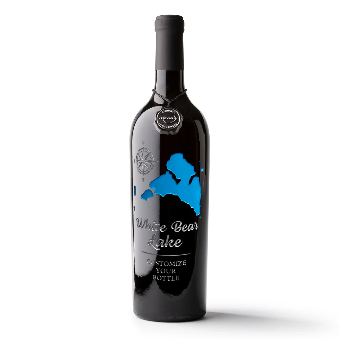 White Bear Lake Custom Etched Wine - Image 3